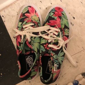 Tropical print Vans